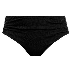 NWT fantasie Ottawa Deep Gathered Bikini Brief in Black Size XXL